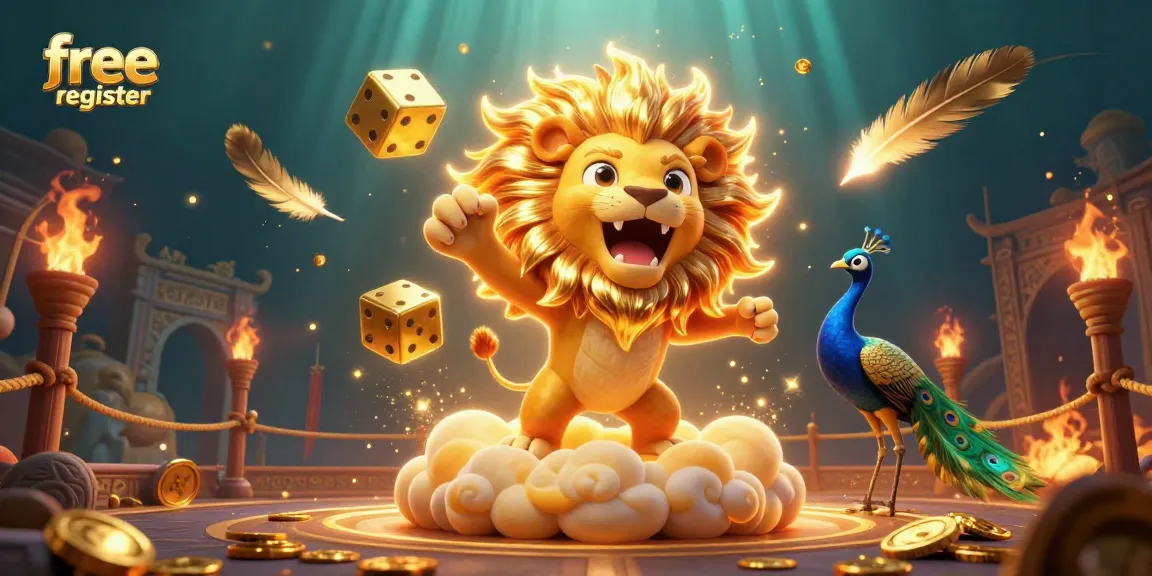 Claim your free credit register with this exciting casino illustration showcasing vibrant gaming elements.