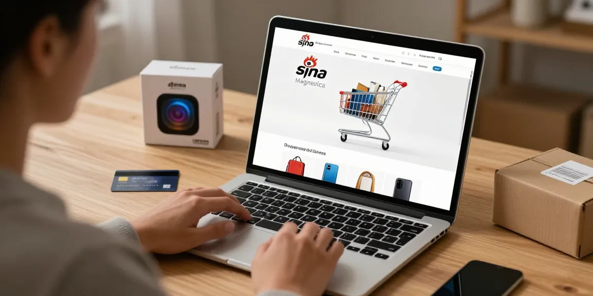 Sina magnetica featured in an online shopping experience showcasing the best deals on LED products in a cozy e-commerce platform.